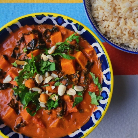 African Peanut Stew with Rice